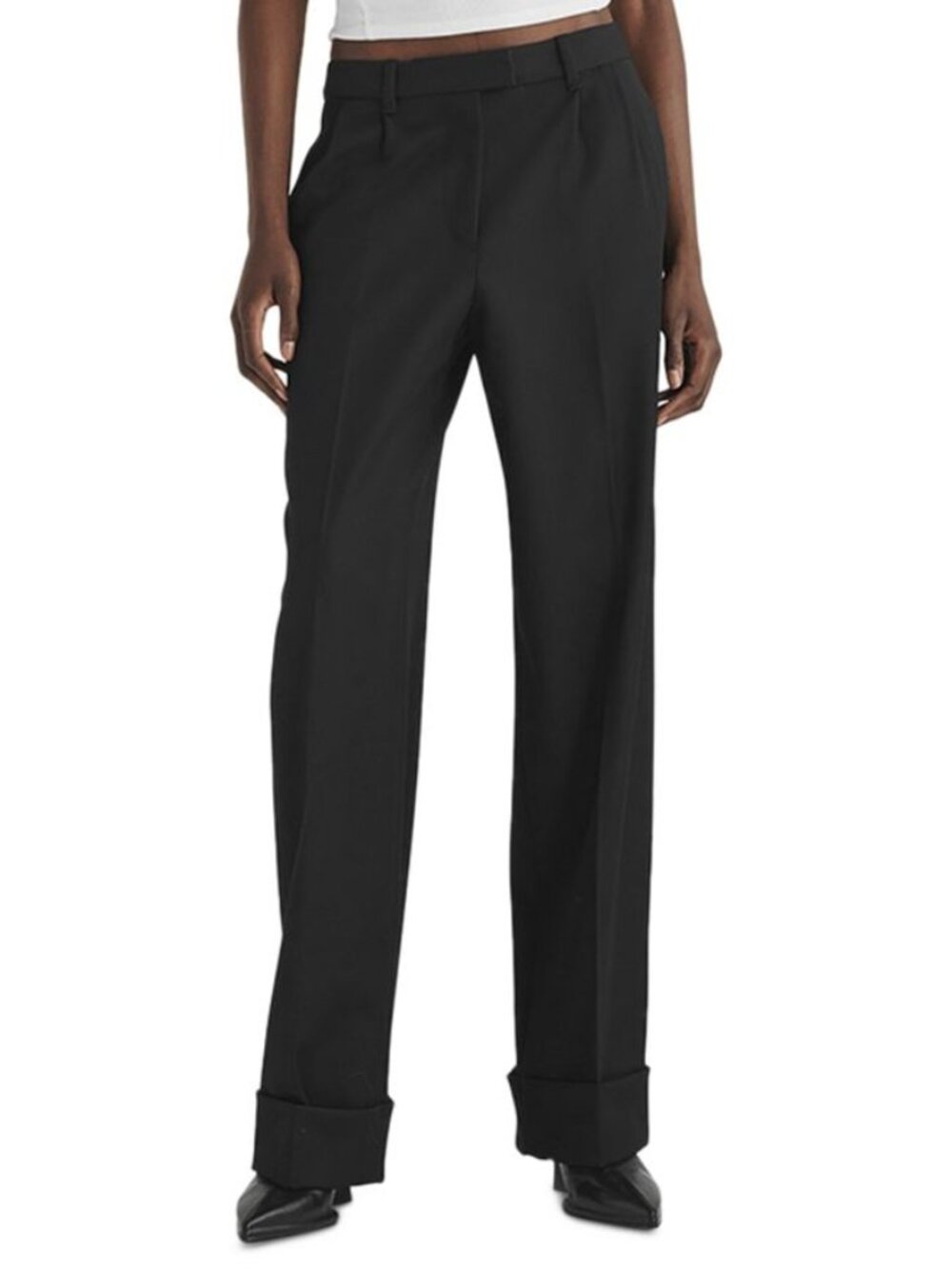 NWT Rag & Bone Black 100% Wool Marianne Italian Trousers Size 10 MSRP $450